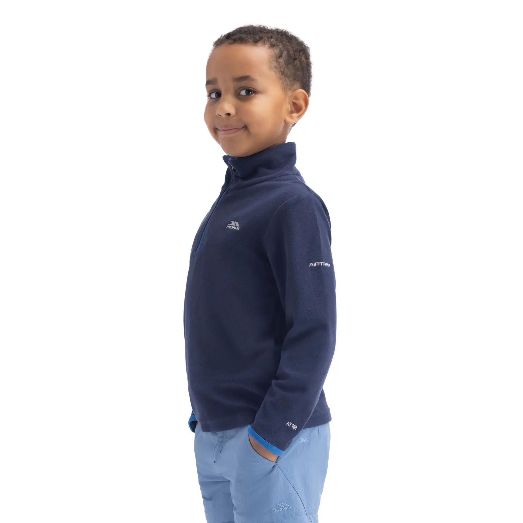 Boys Etto Airtrap Microfleece (Navy/Blue) 7/7