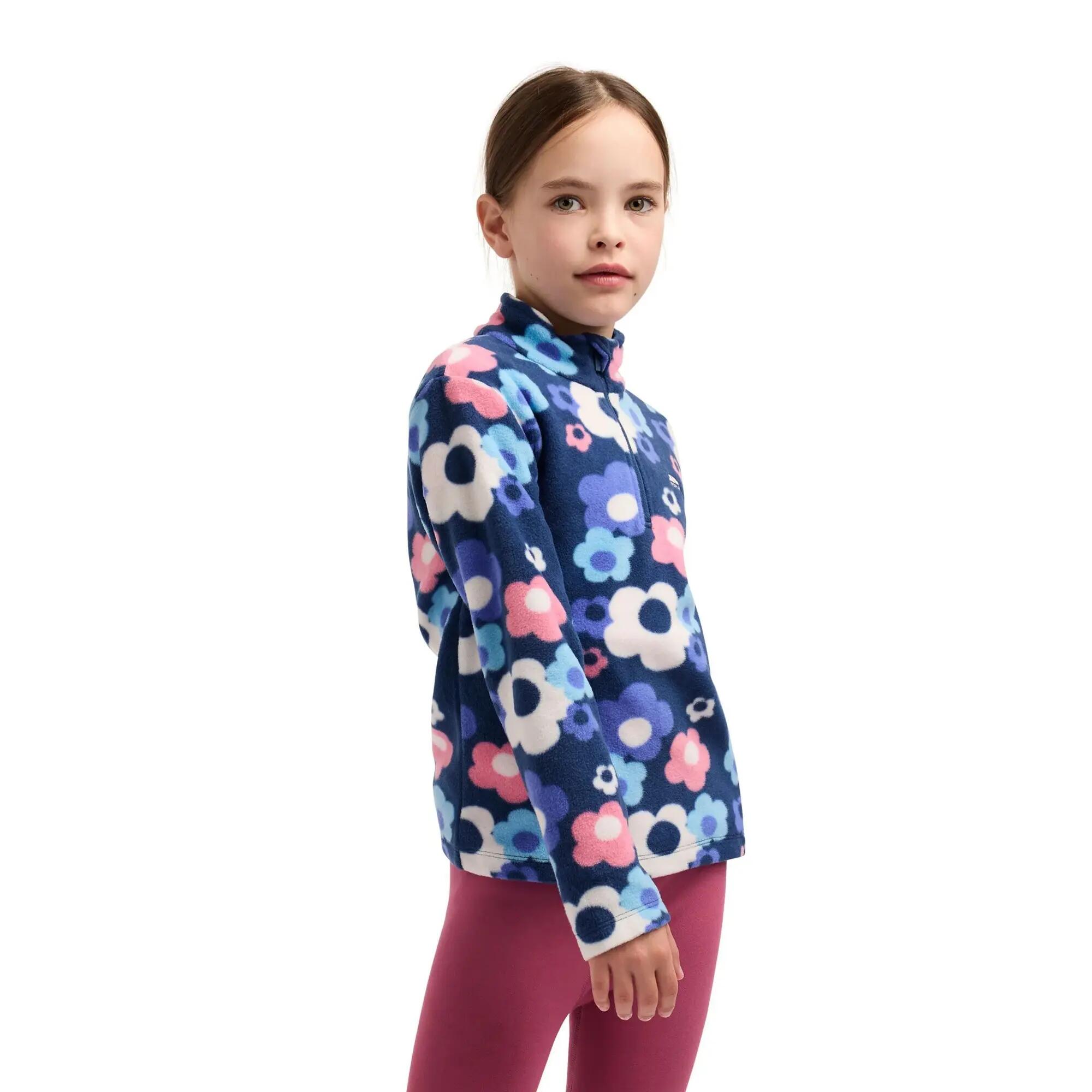 Melsa AT200 fleecejas voor kinderen (Marine pioenroos) 7/7