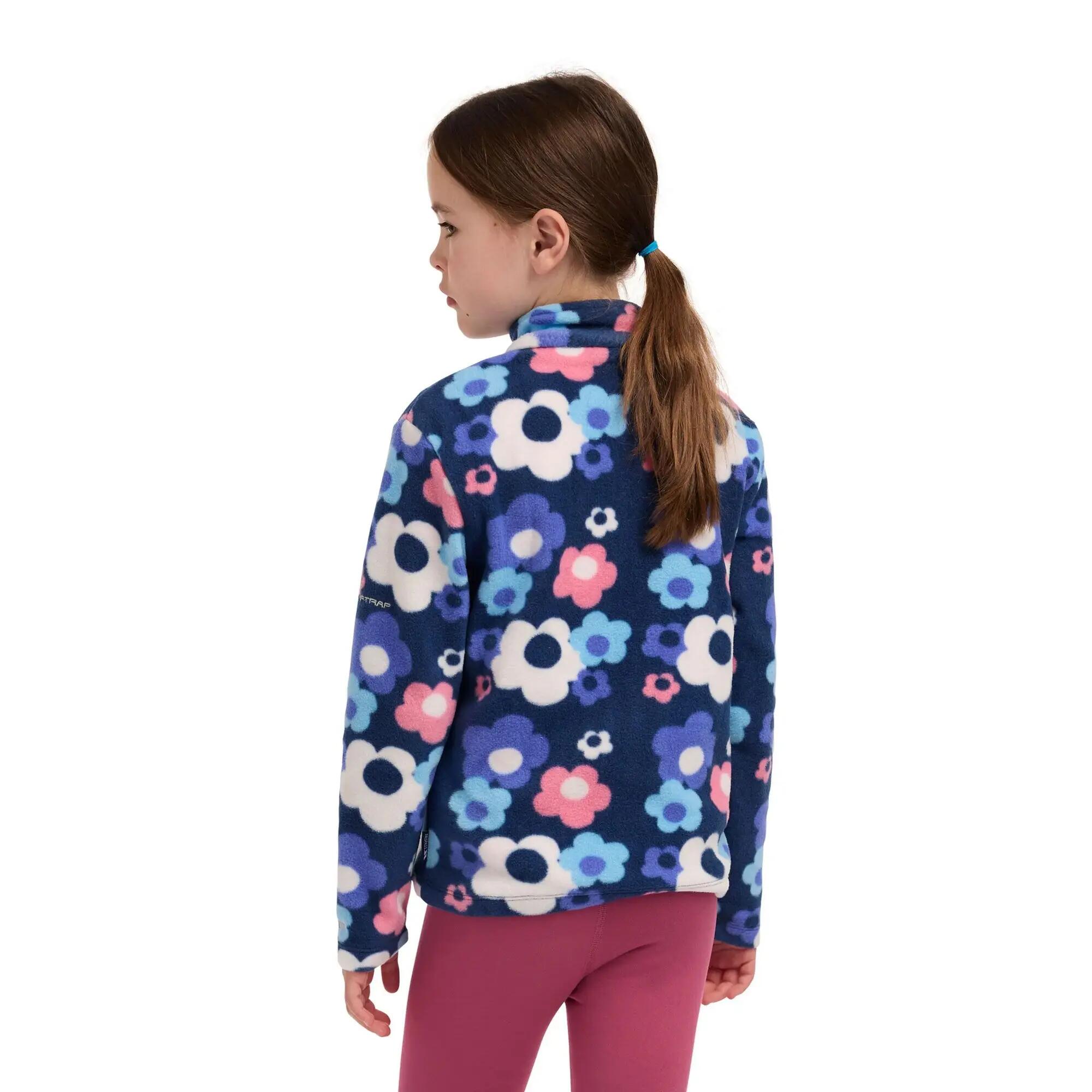 Melsa AT200 fleecejas voor kinderen (Marine pioenroos) 6/7