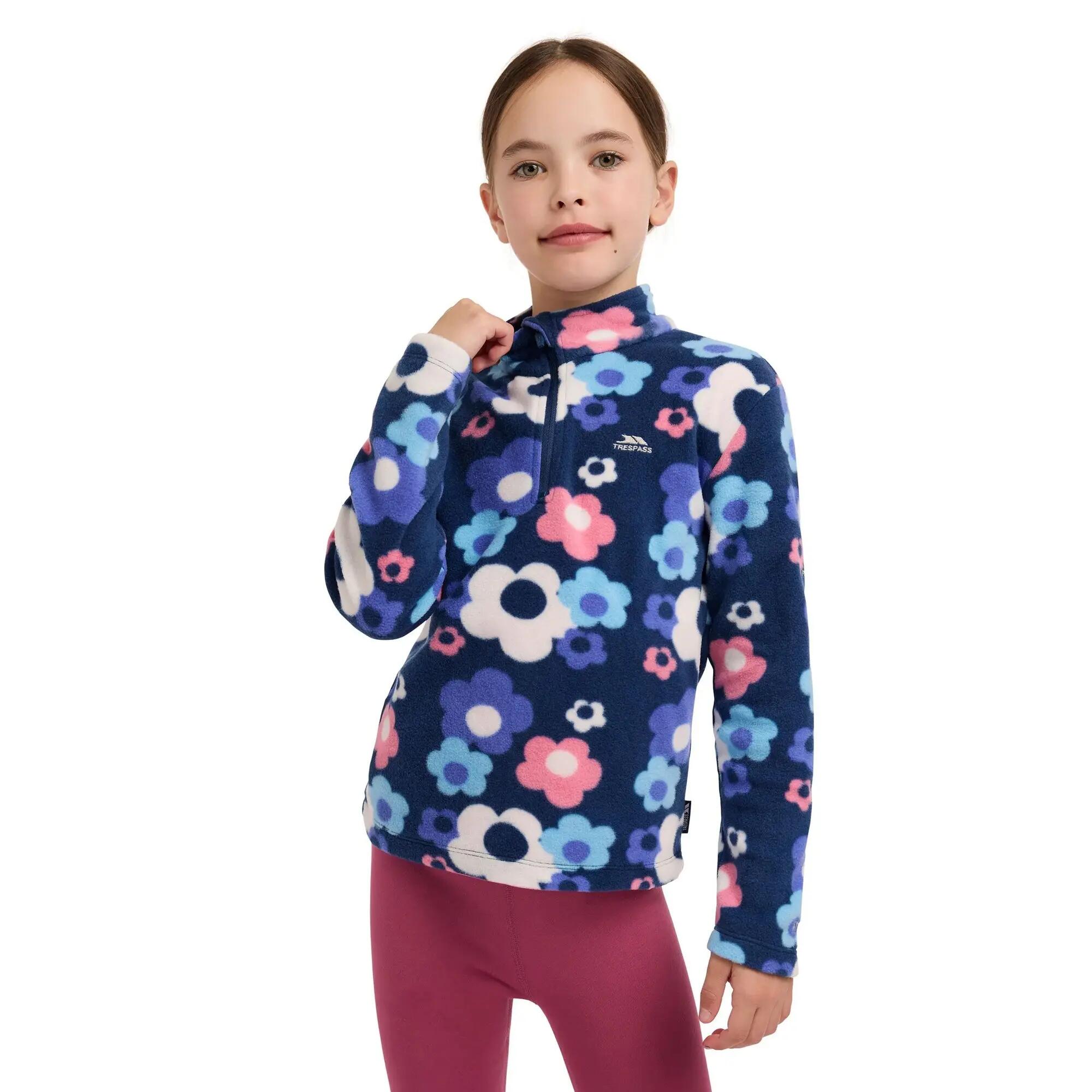 Melsa AT200 fleecejas voor kinderen (Marine pioenroos) 4/7