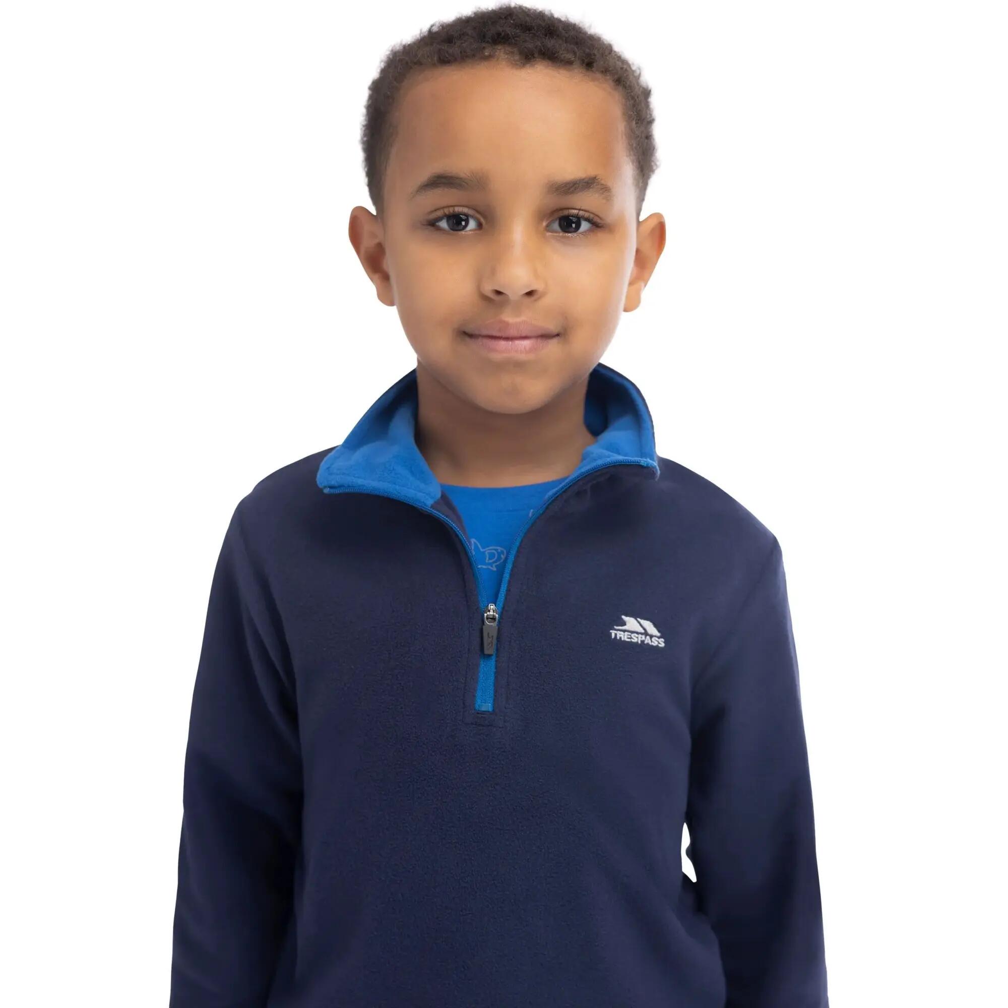 Boys Etto Airtrap Microfleece (Navy/Blue) 4/7