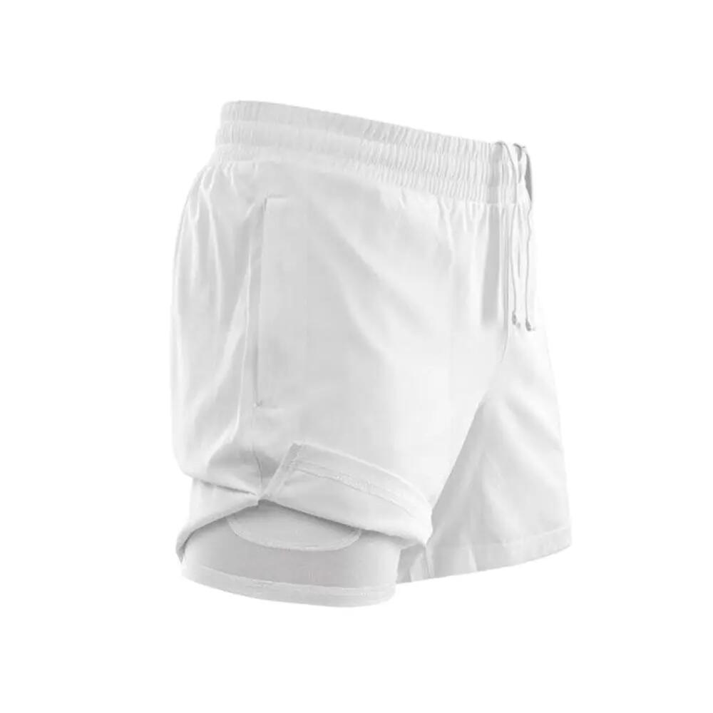 Mens Running Shorts (White) 3/3