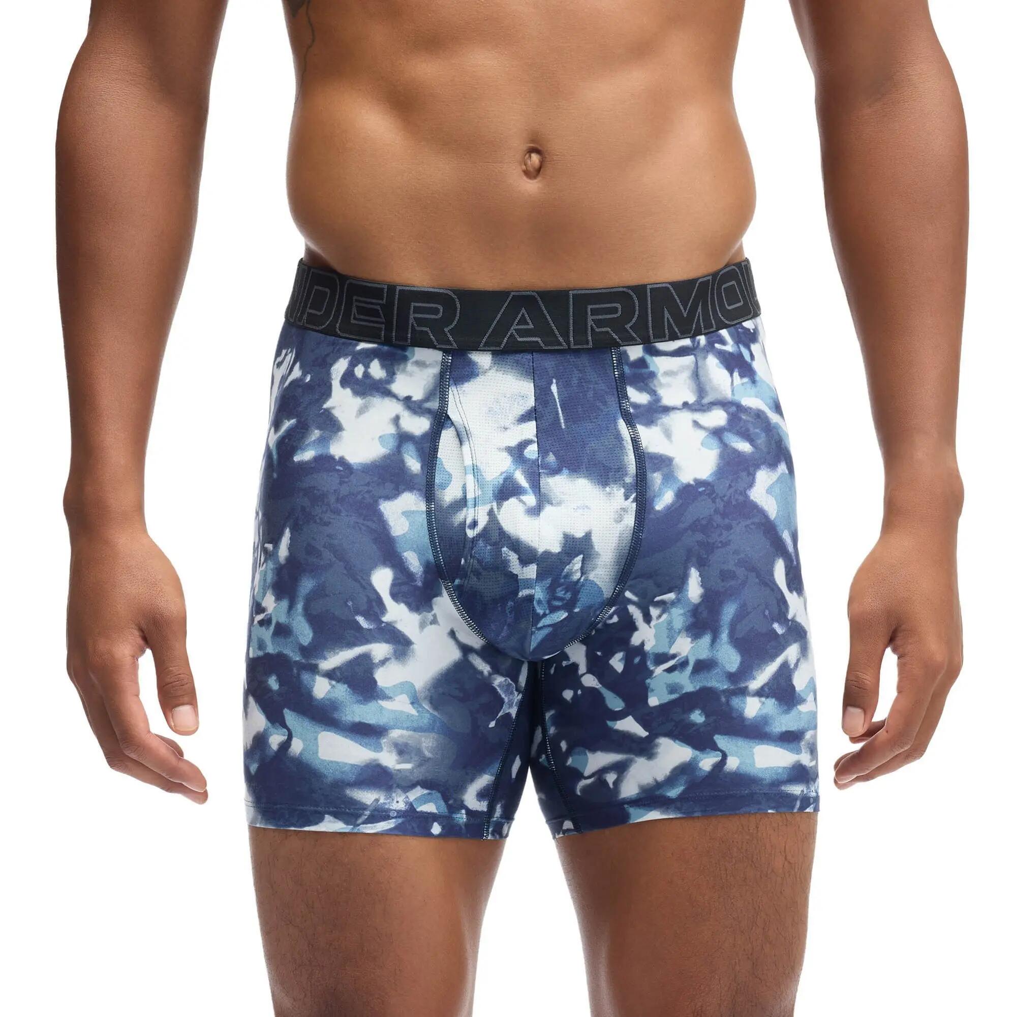 Boxershort Herren 3er Pack Figurbetont-UA PERFORMANCE TECH - PRINT 6 IN 3PK 4/5