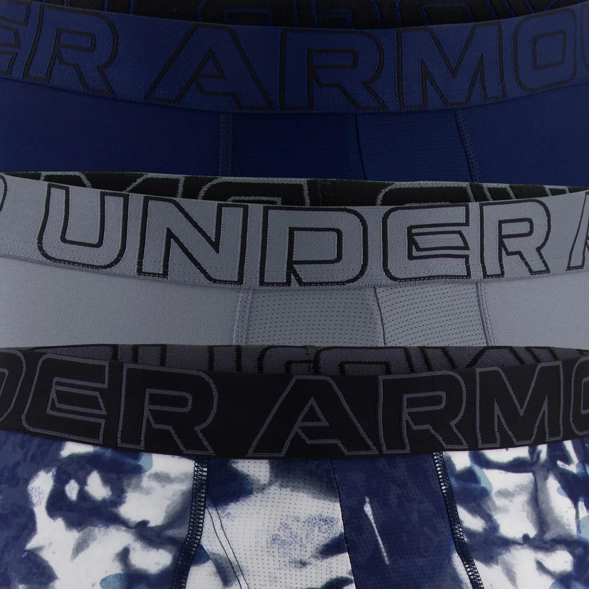 Boxershort Herren 3er Pack Figurbetont-UA PERFORMANCE TECH - PRINT 6 IN 3PK 3/5