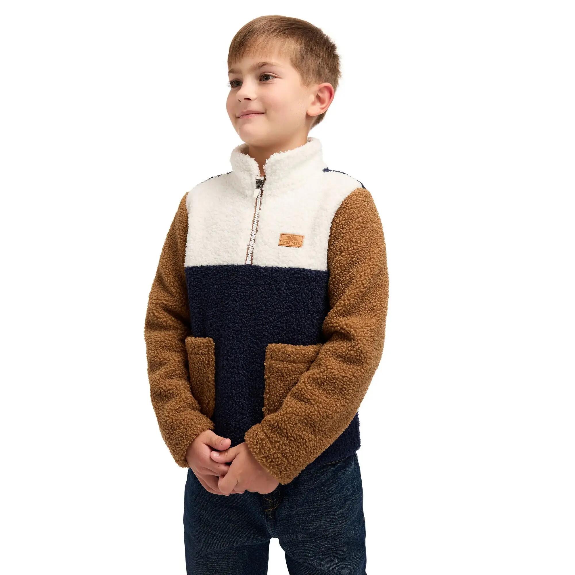 "Mitta" FleeceOberteil für Kinder Marine 4/7
