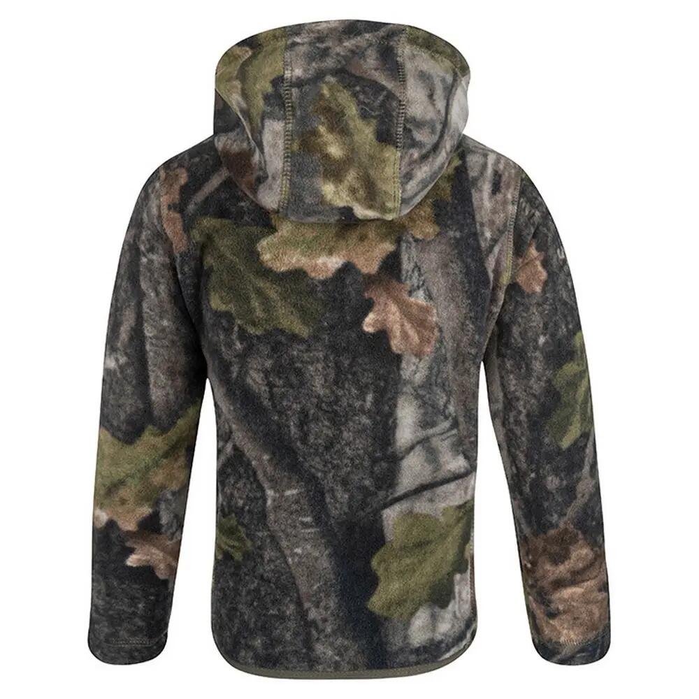 "Fieldman" Kapuzenpullover für , Fleece Kinder Tarn-Grün 2/5