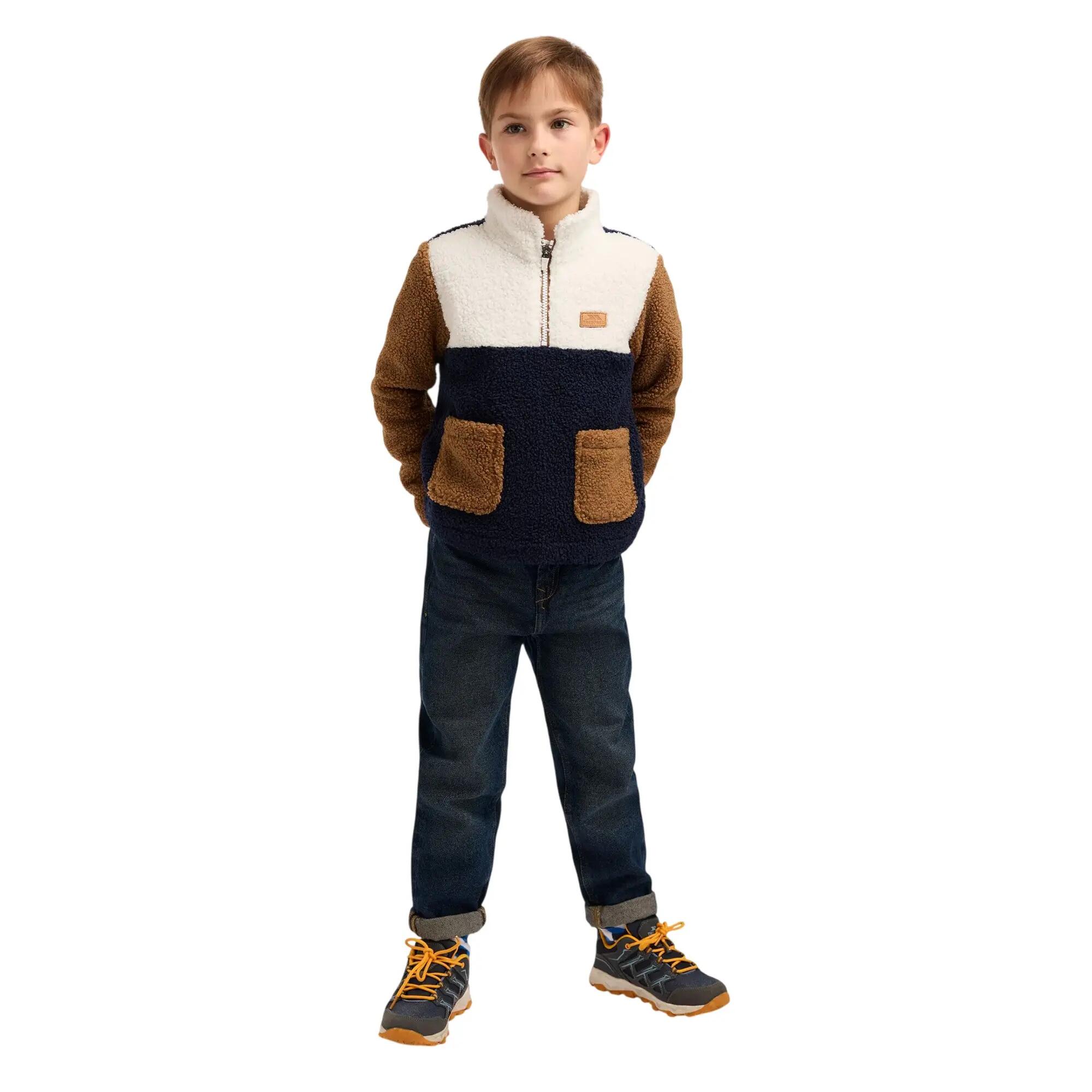 "Mitta" FleeceOberteil für Kinder Marine 3/7
