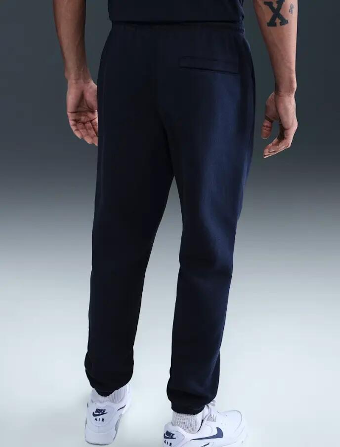Broek - Sport - Heren - Nike Club - Fleece - Zwart/wit 4/4