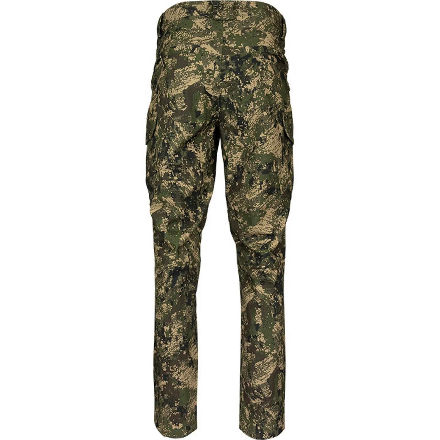 Mens Softshell Digital Camo Waterproof Trousers (Green Camo) 2/5