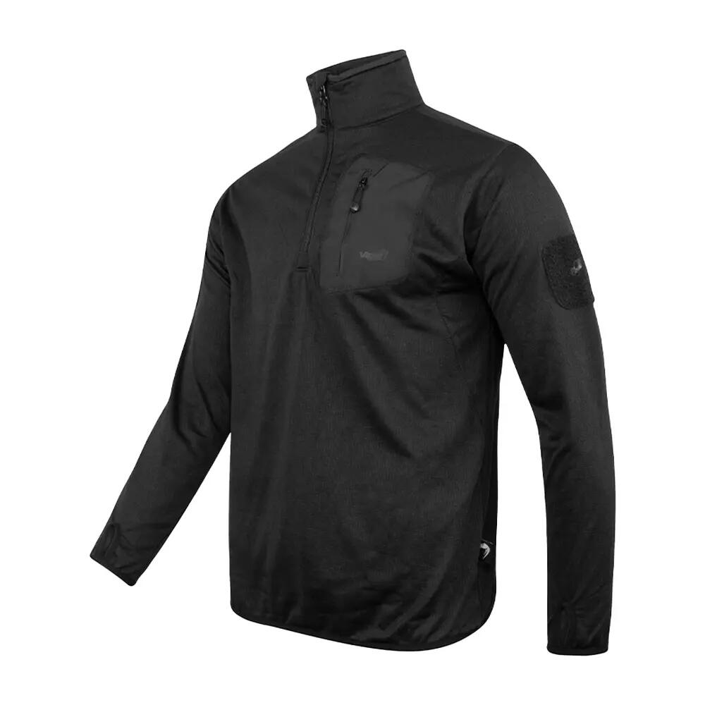 Mens Technical Fleece Top (Black) 3/3