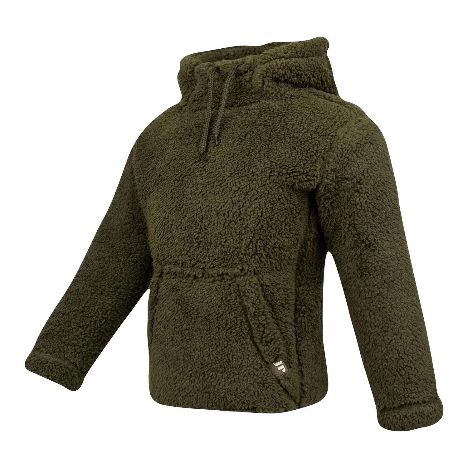Sweat À Capuche Enfant (Olive Foncé) 3/4