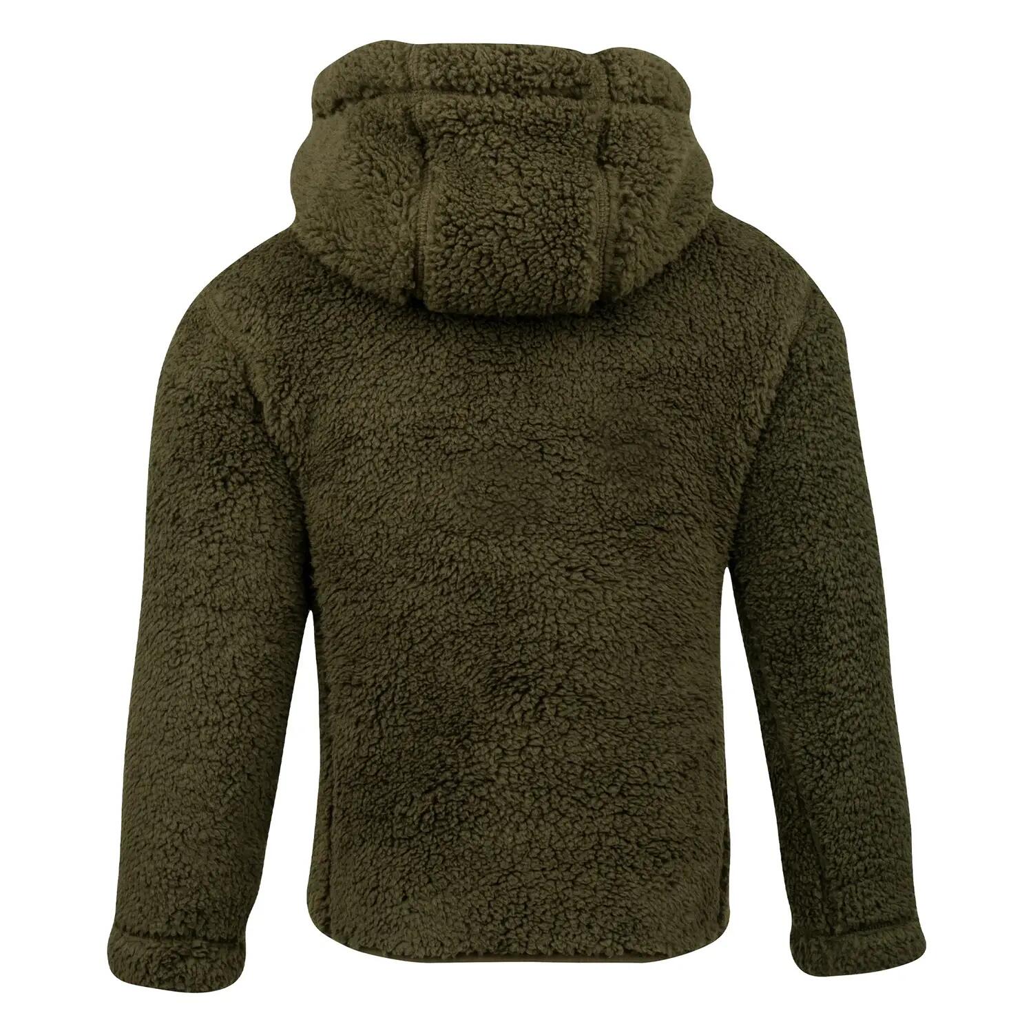 Sweat À Capuche Enfant (Olive Foncé) 2/4