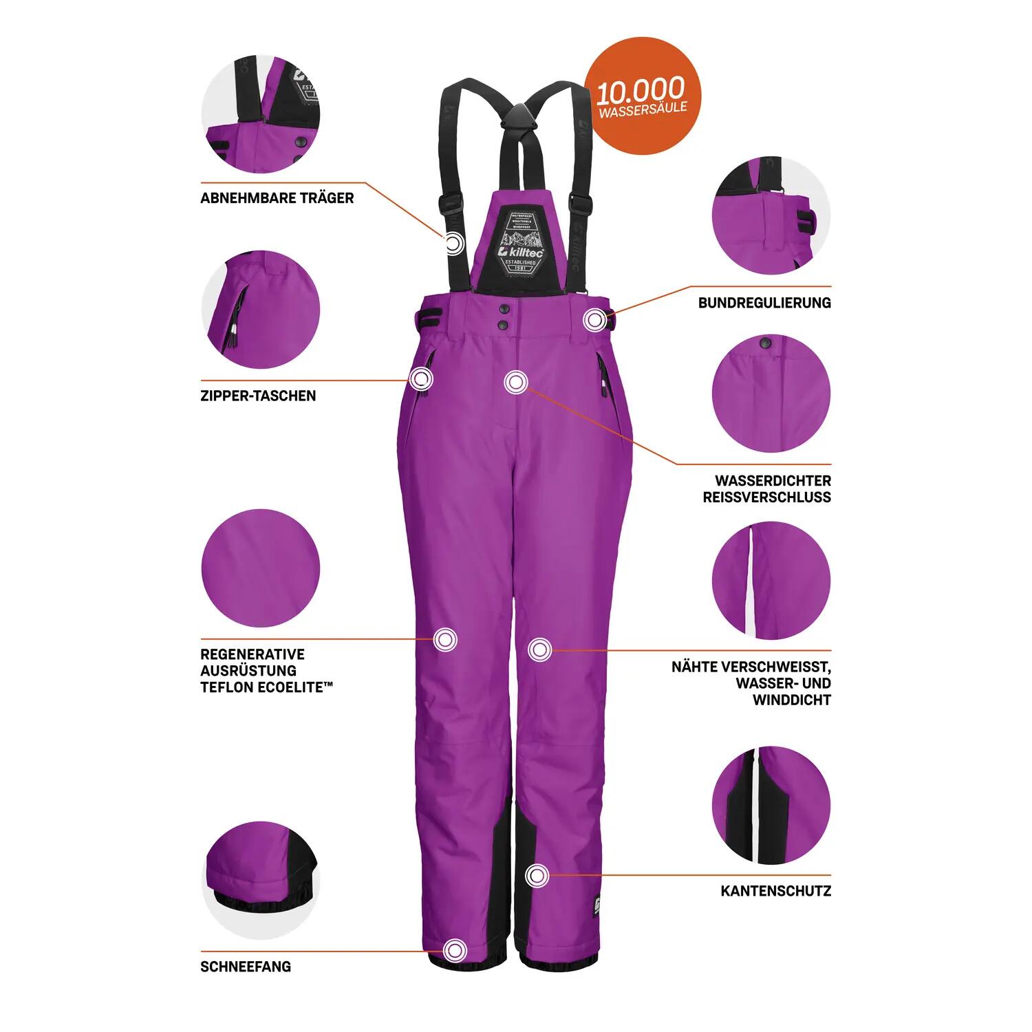 Kinder Skihose KSW 213 GRLS SKI PNTS 5/7