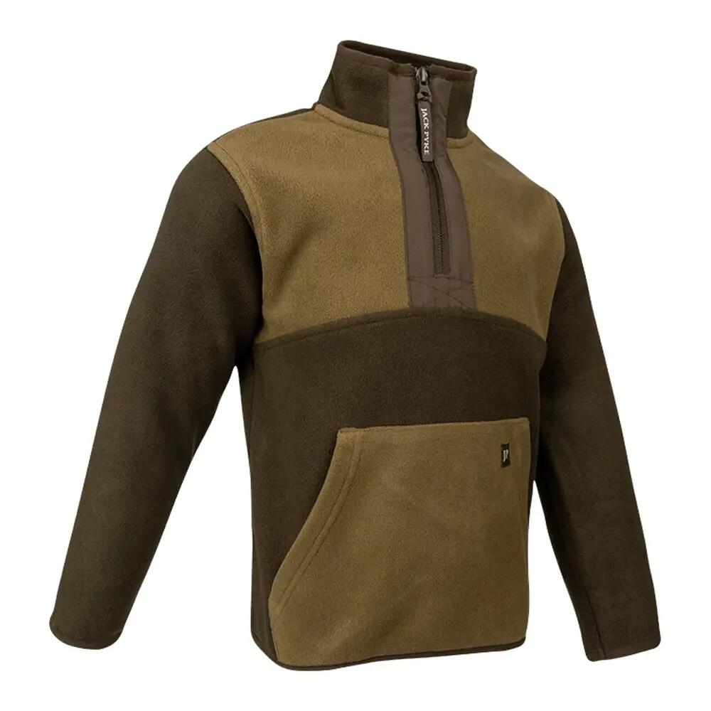 Haut Polaire Motif/style Bicolore Enfant (Vert) 4/6