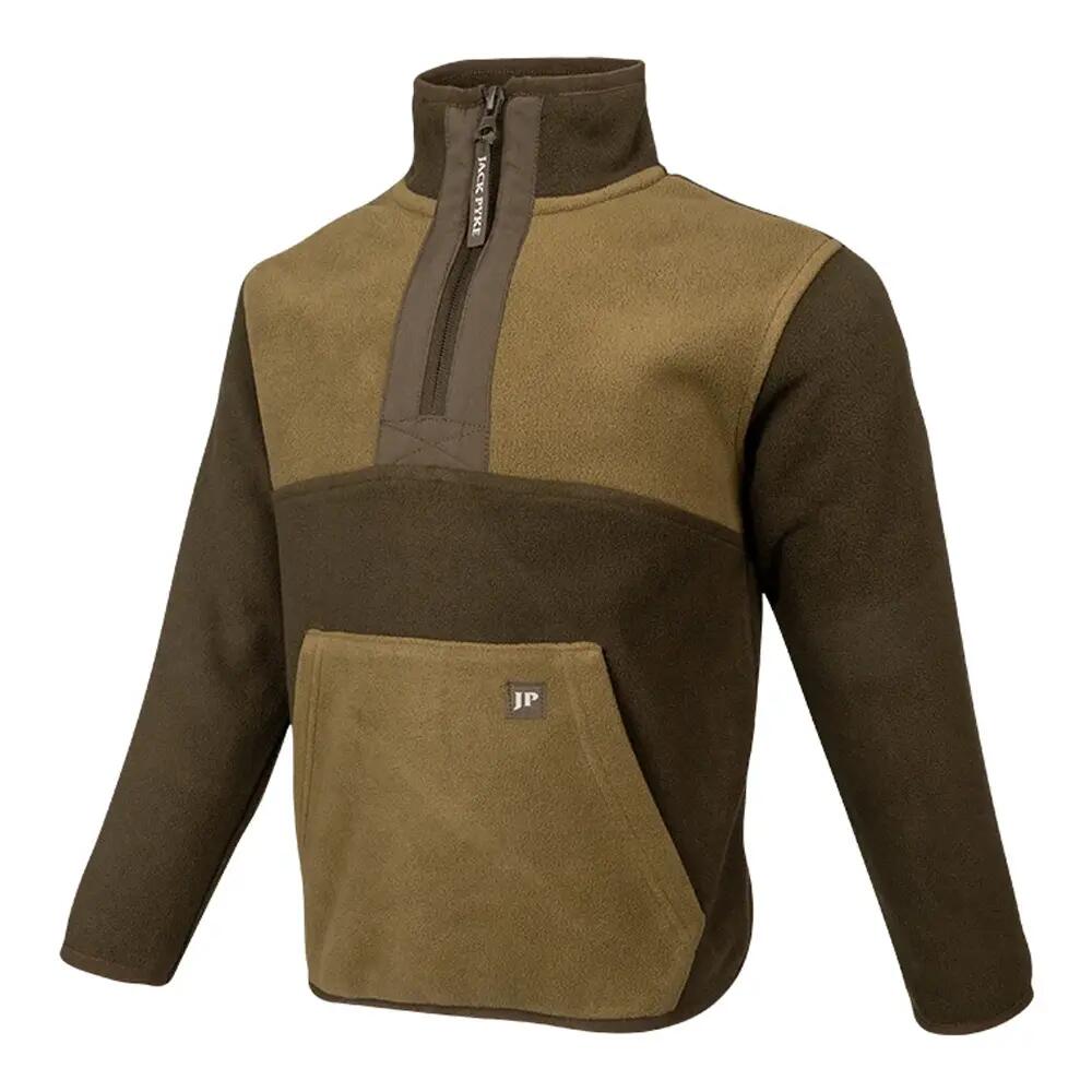 Haut Polaire Motif/style Bicolore Enfant (Vert) 3/6