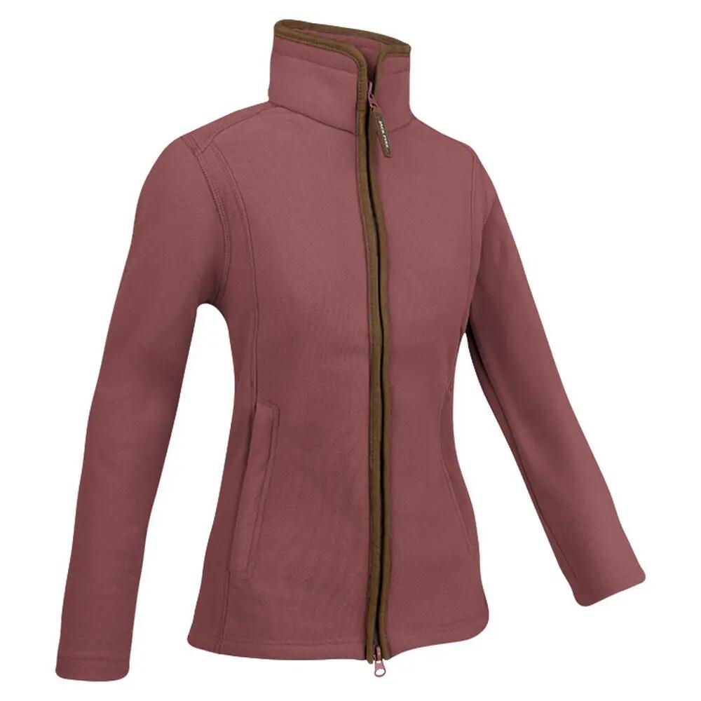 Fleecejacke für , recyceltes Material Damen Gebranntes Kupfer 4/4