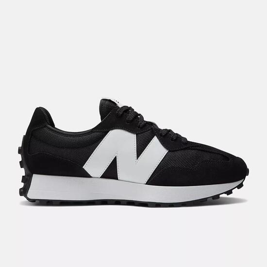 Baskets New Balance MS327CBW noir/blanc daim-mesh