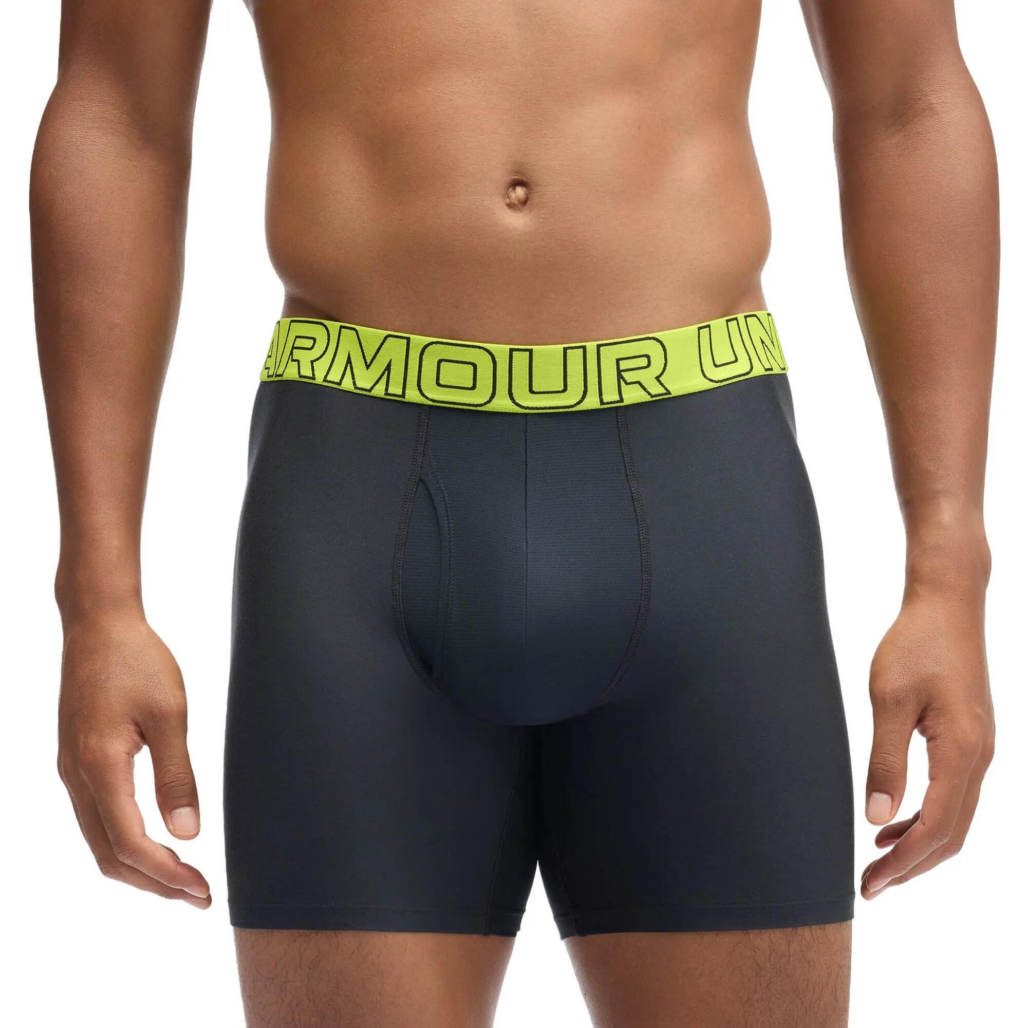 Boxershort Herren 3er Pack Figurbetont-UA PERFORMANCE TECH - SOLID 6 IN 3PK 4/5