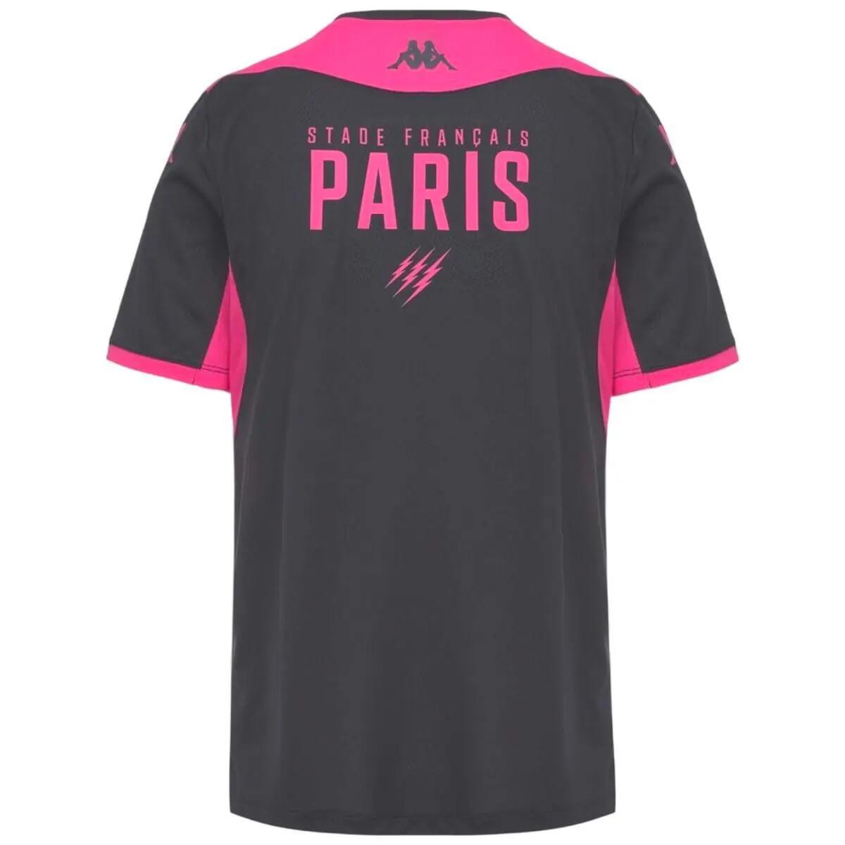 Stade Français Paris Mokiba Pro Kappa Trainingsshirt Donkergrijs 2/4