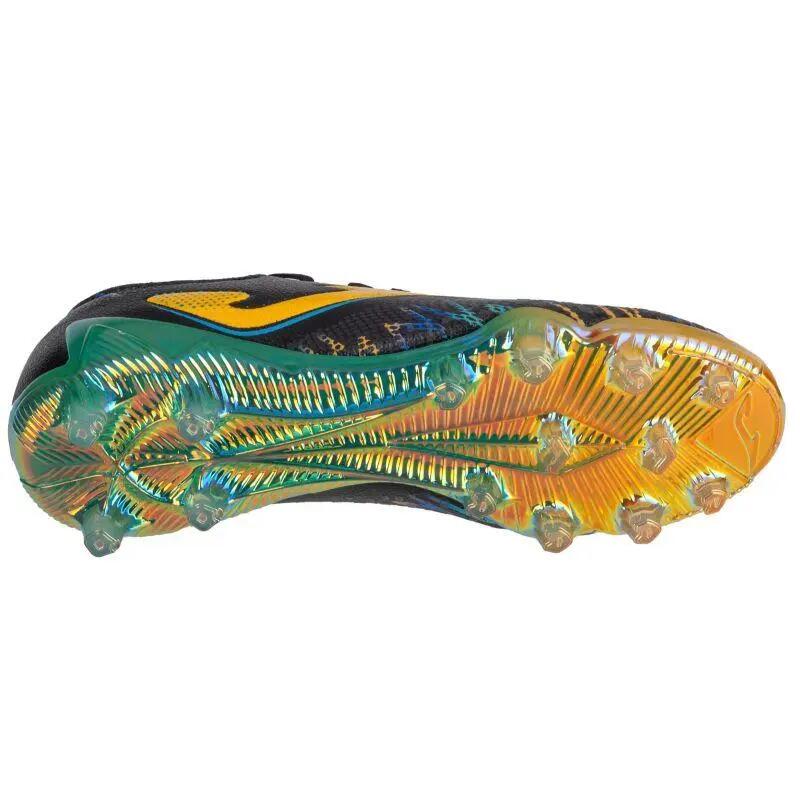 Fußballschuhe mit festem Boden "Striker", Kunststoff Herren Schwarz 4/5
