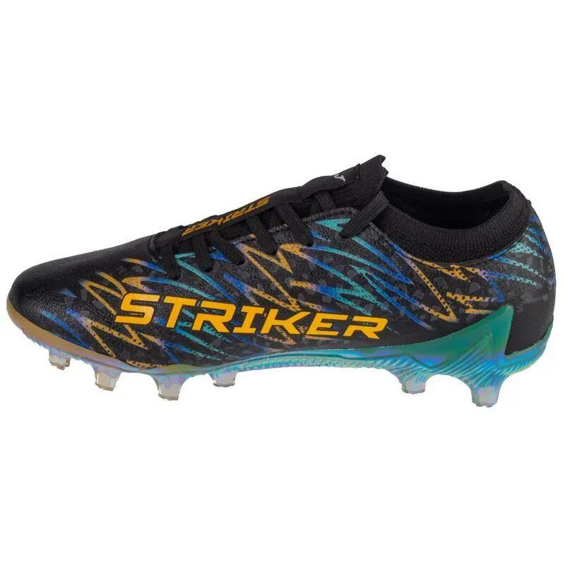 Fußballschuhe mit festem Boden "Striker", Kunststoff Herren Schwarz 2/5