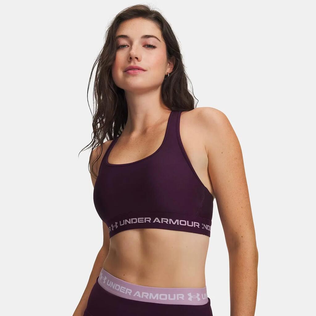 Under Armour® Crossback Medium-Support Sports Bra Echo Violet