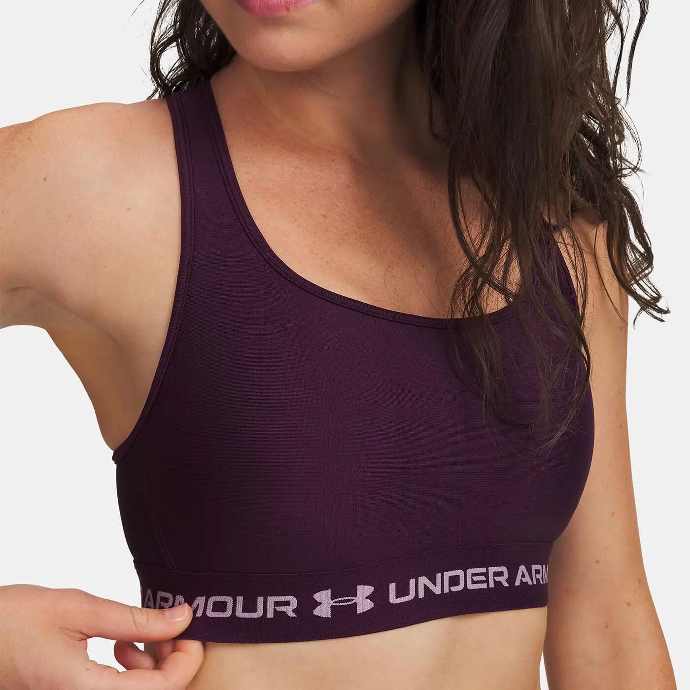 Brassière de sport Under Armour® à dos croisé et maintien Violet écho 3/3