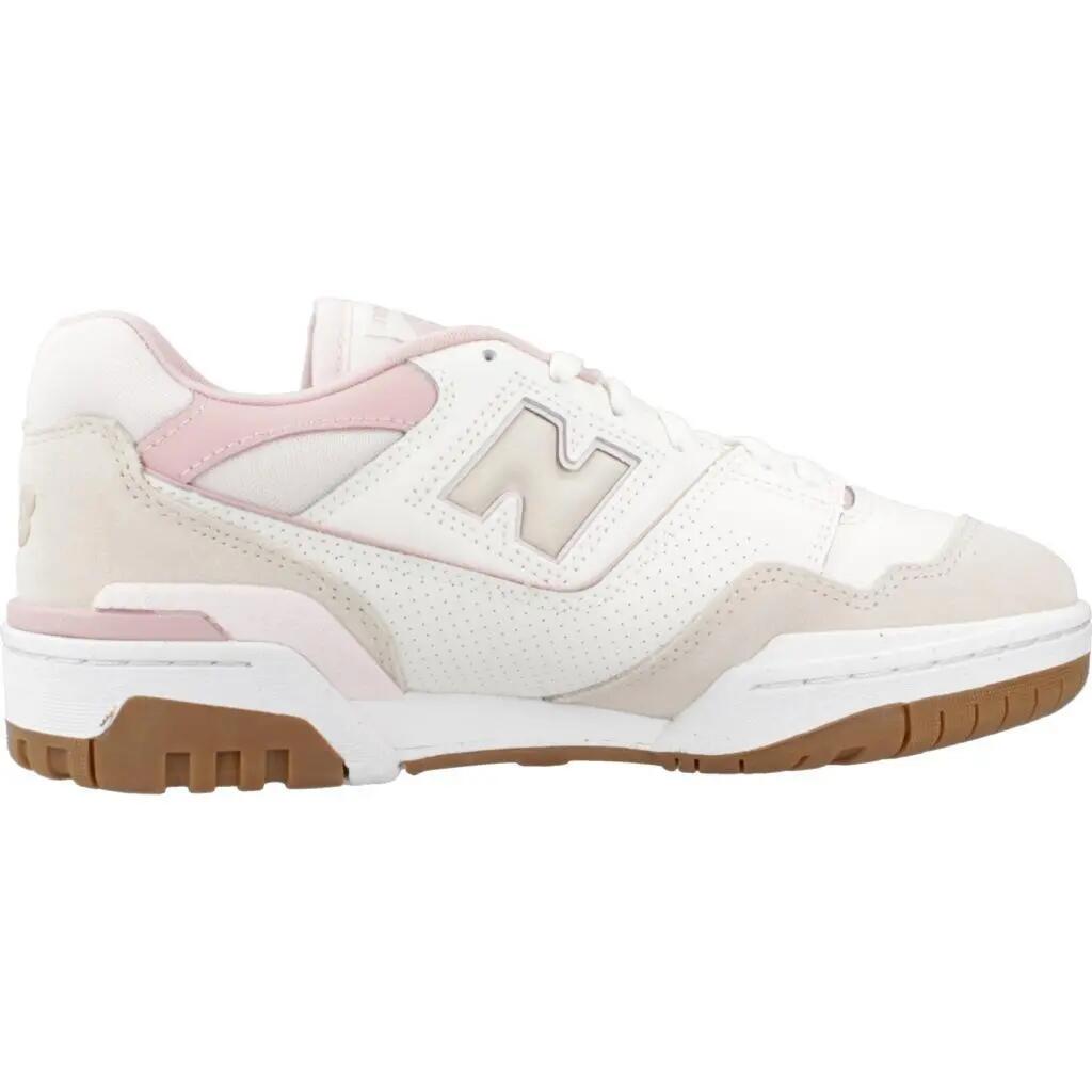 Sneakers New Balance 550 blanc et rose pour femme 4/6
