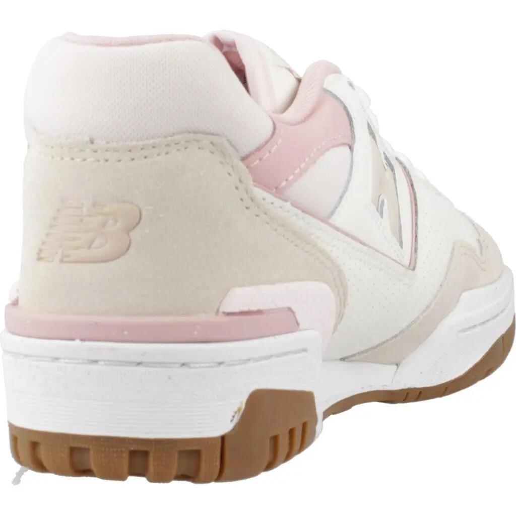 Sneakers New Balance 550 blanc et rose pour femme 3/6