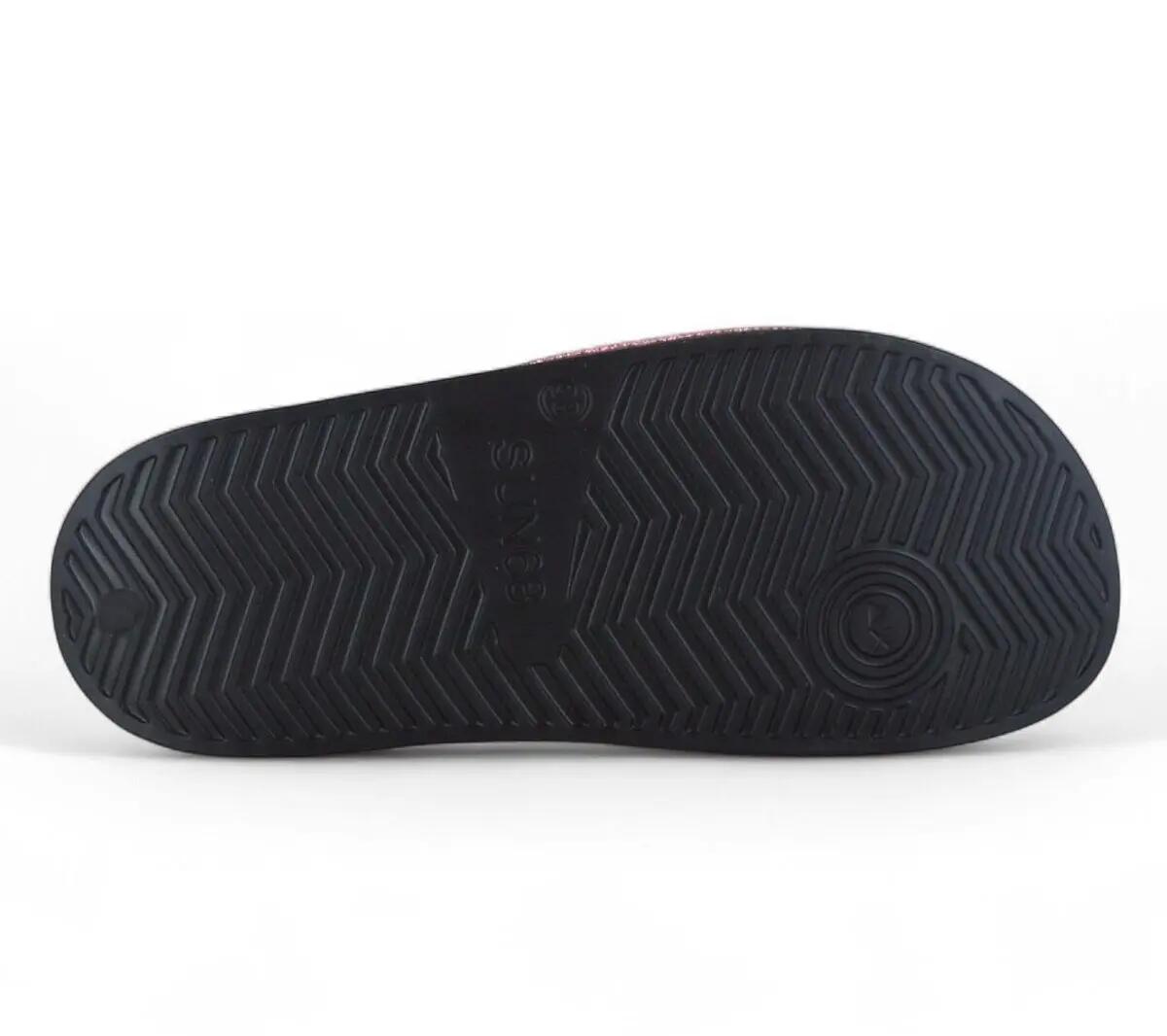Dames - Sun68 Slippers Logo Strass - X35205-1162 - Zwart 5/6