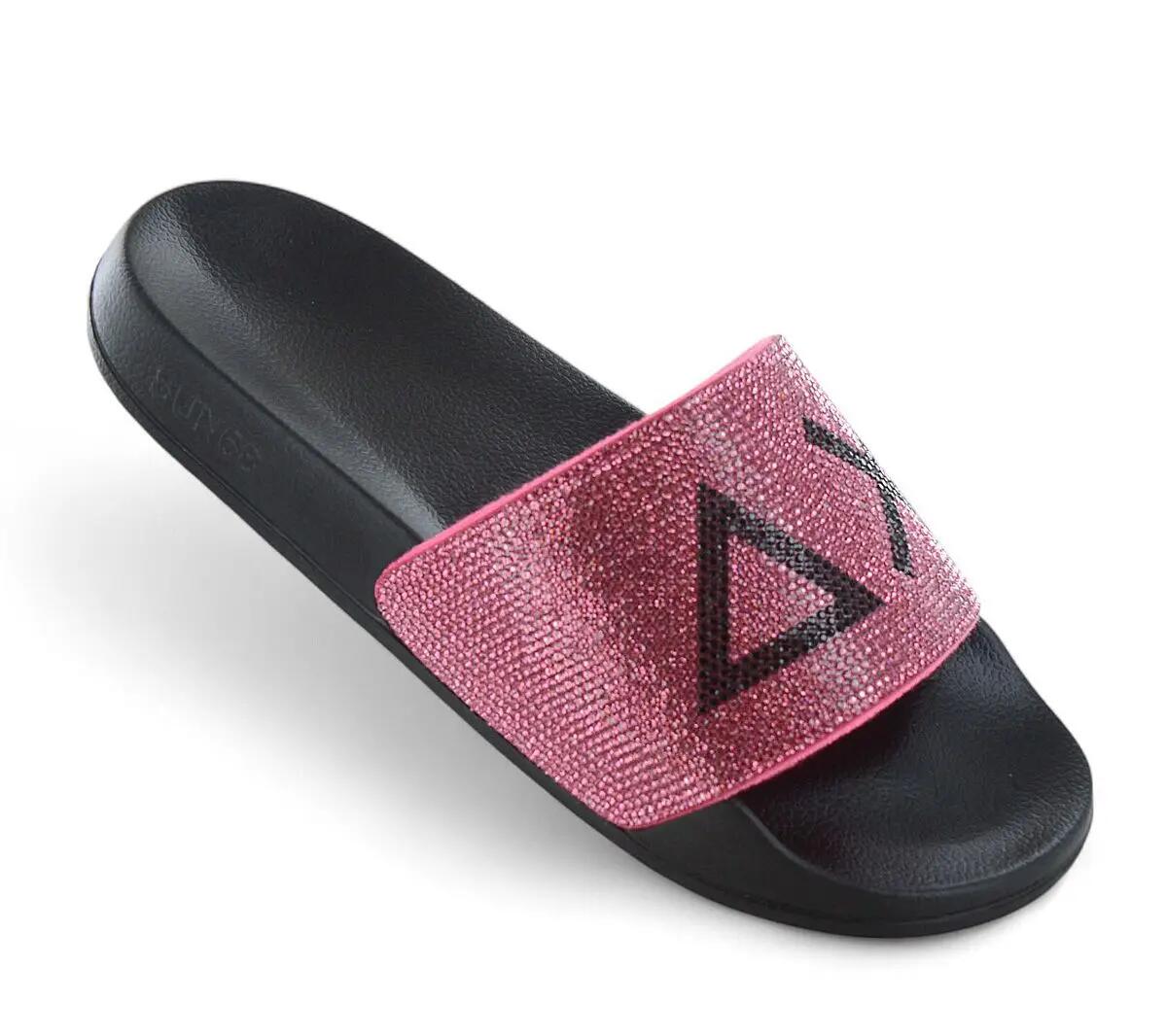 Dames - Sun68 Slippers Logo Strass - X35205-1162 - Zwart 2/6