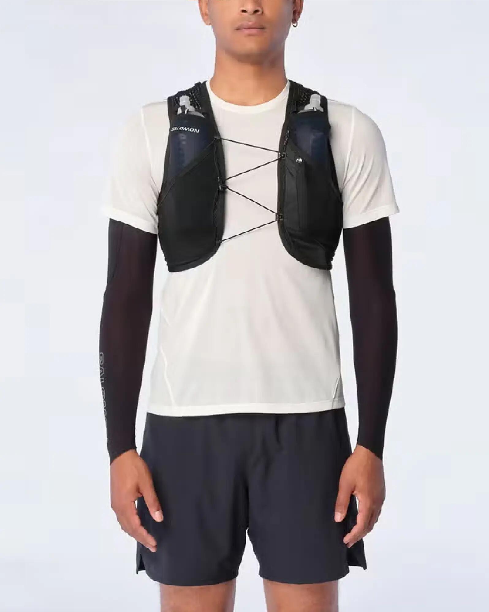 Unisex kamizelka biegowa 8 l Salomon Active Skin 8 Set czarna 6/8