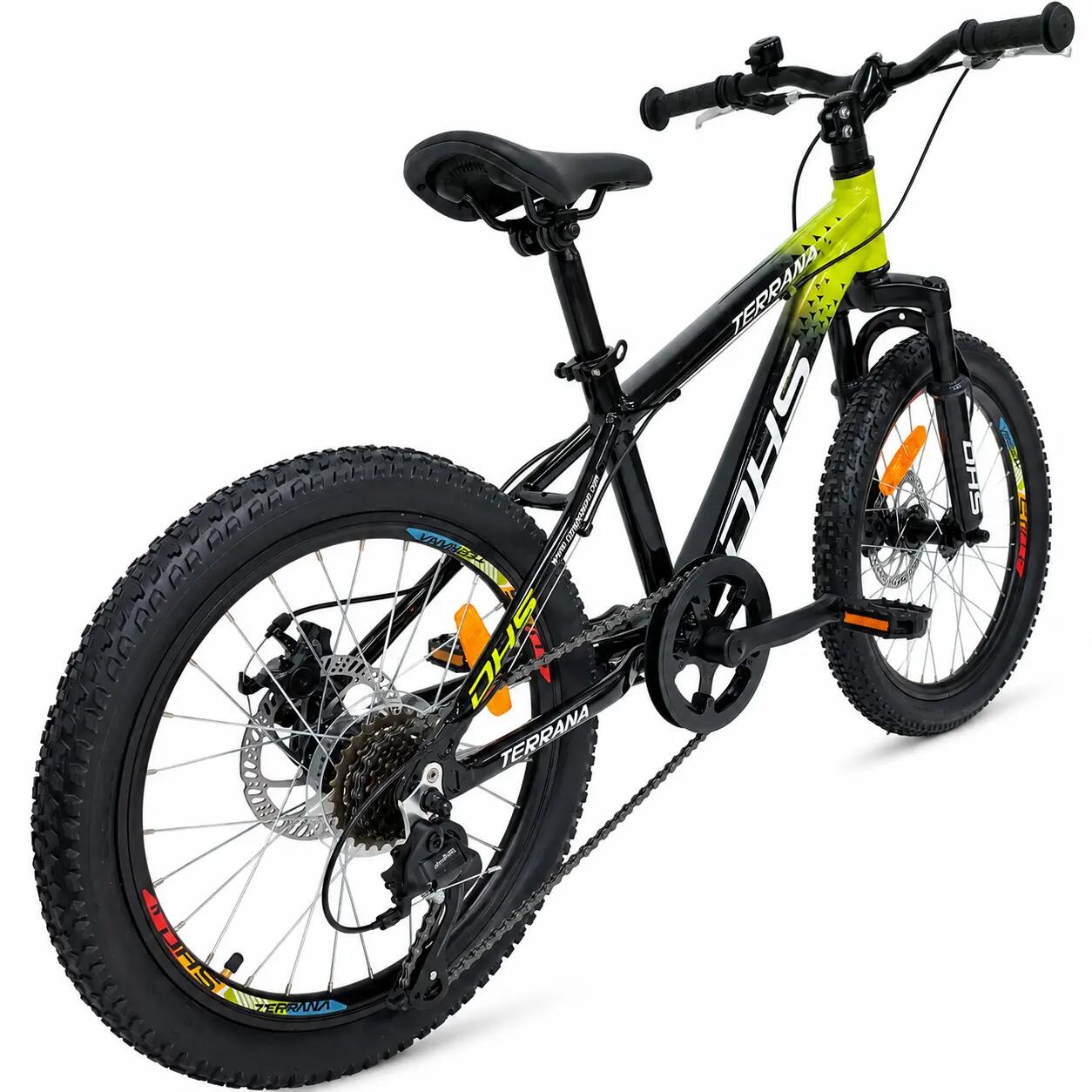 Dhs Terrana 2023C kinderfiets, model 2026 – 20 inch, groen-zwart 3/7