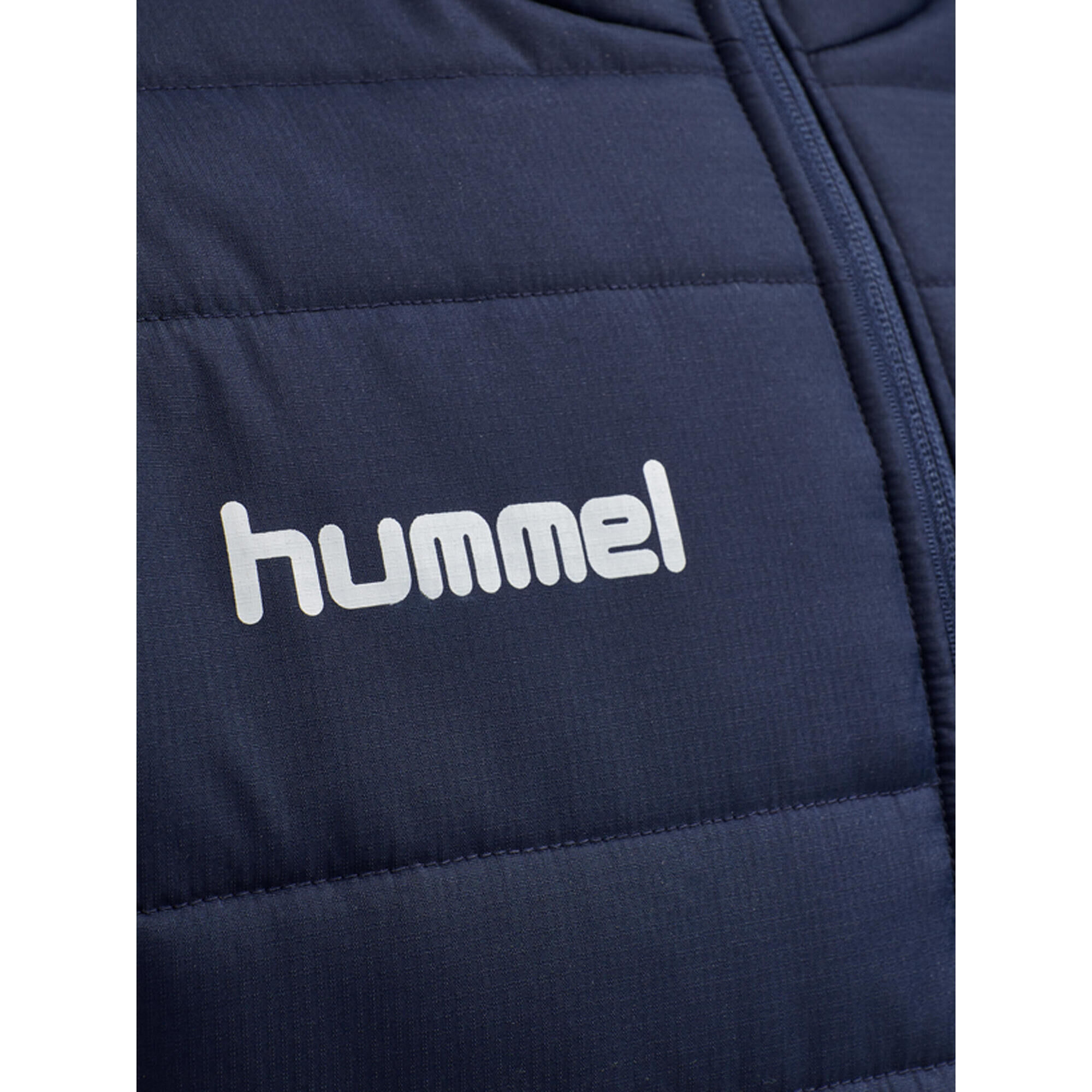 HUMMEL Short bench jacket for men, great for football, in marine