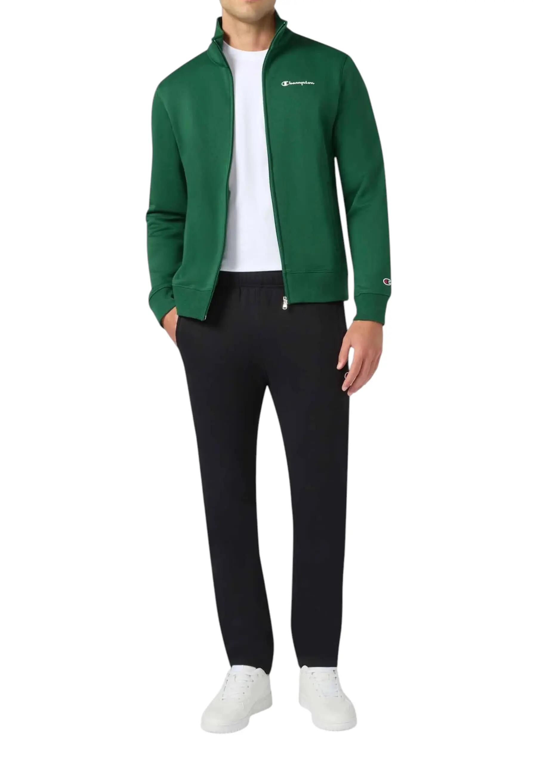 Champion - Męski Dres Rozpinany Standard Fit, Zielony - M 2/5