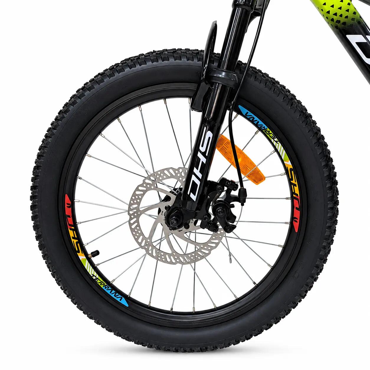 Dhs Terrana 2023D kinderfiets, model 2026 – 20 inch, groen-zwart 4/7