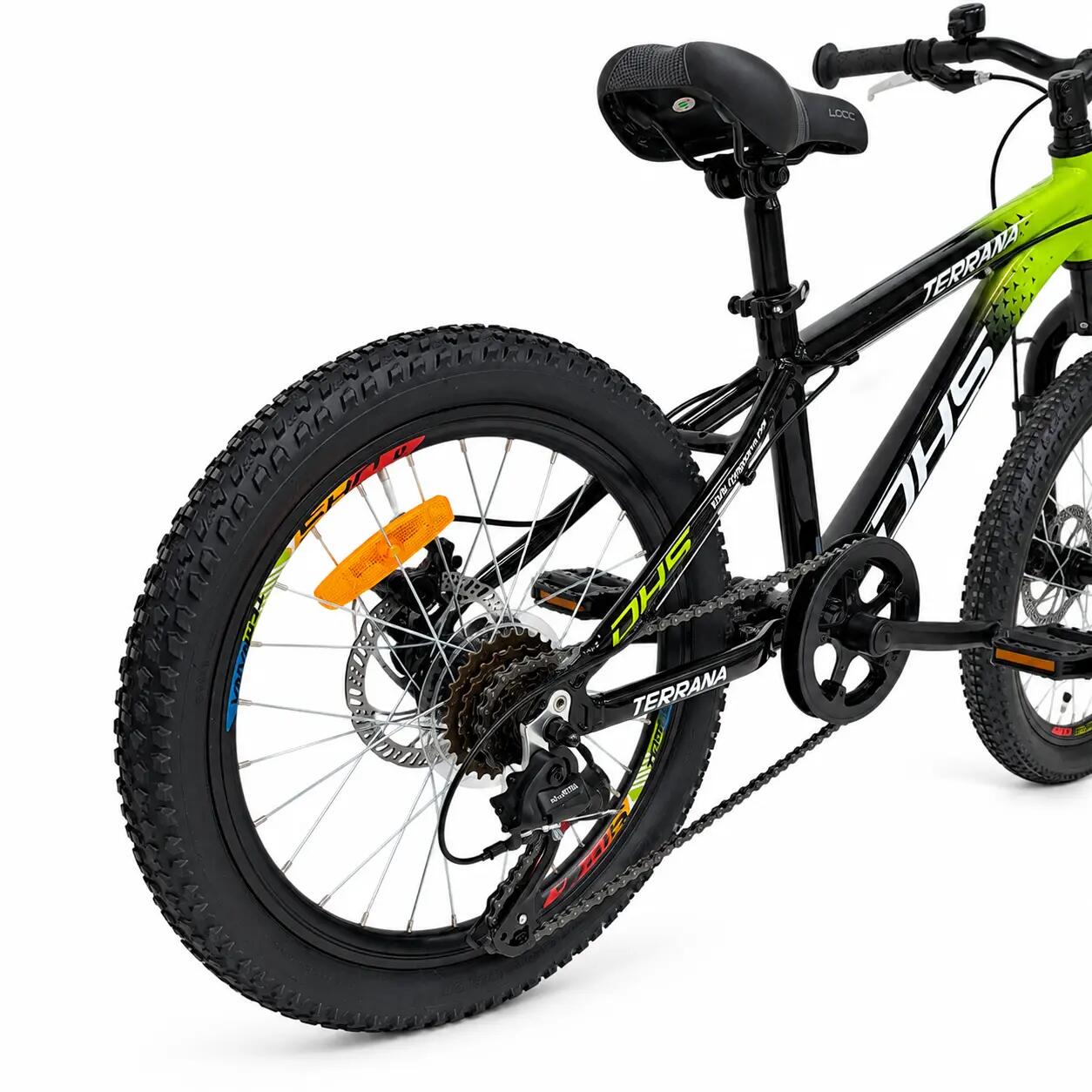 Dhs Terrana 2023D kinderfiets, model 2026 – 20 inch, groen-zwart 3/7
