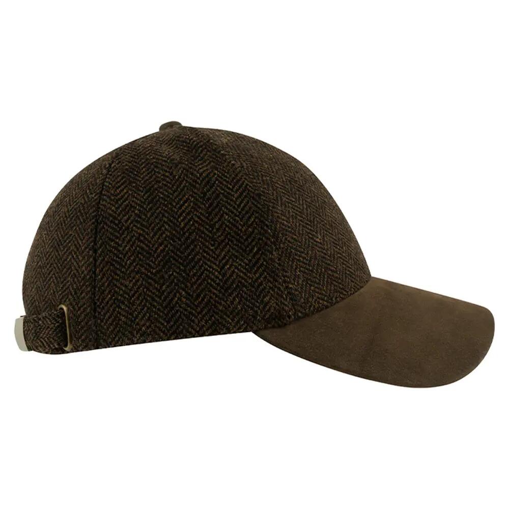 Herringbone Baseball Cap (Brown) 4/4