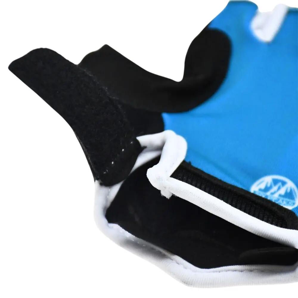 RadfahrerHandschuhe für , Stoff Kinder Blau/Schwarz/Weiß 5/5