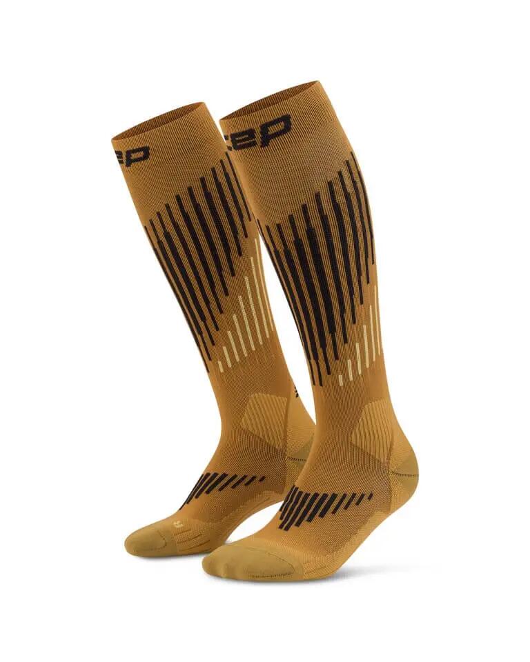 Șosete compresie schi de tură femei CEP Ski Touring Merino 3.0 - maro/antracit…