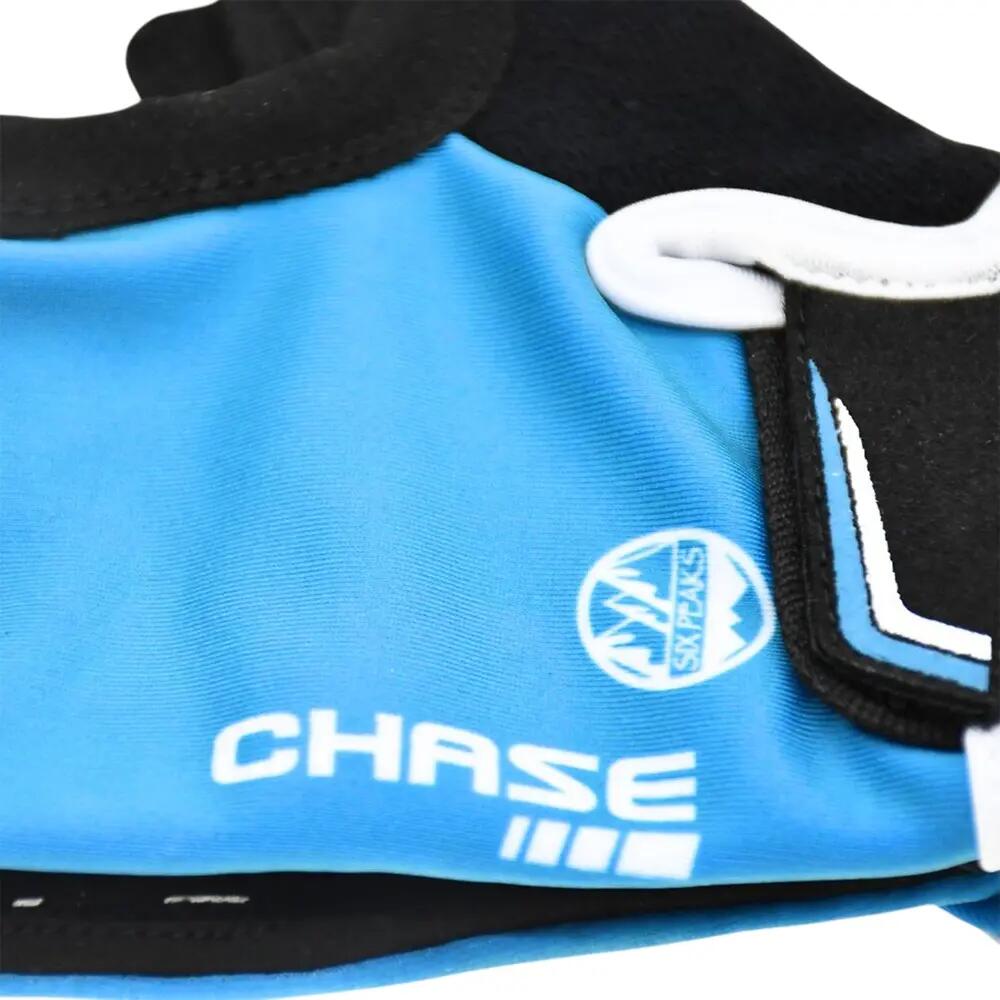 RadfahrerHandschuhe für , Stoff Kinder Blau/Schwarz/Weiß 4/5