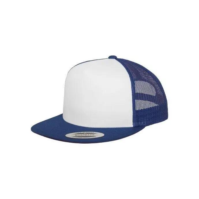Unisex Adult Classic Plain Trucker Cap (Royal Blue/White) 4/6