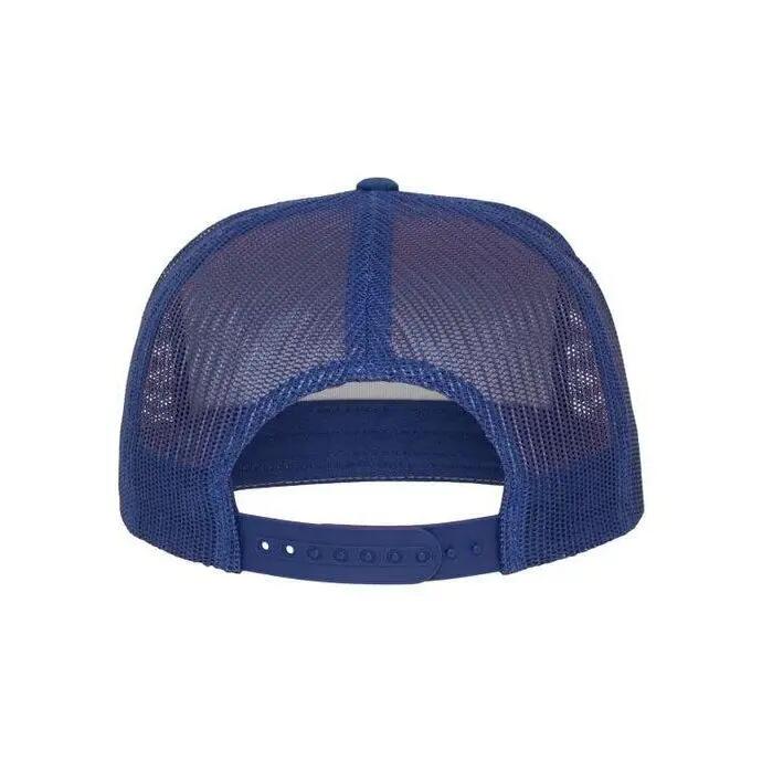 Unisex Adult Classic Plain Trucker Cap (Royal Blue/White) 3/6