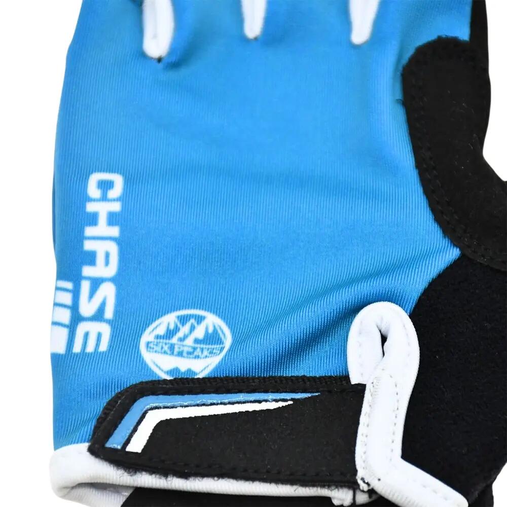 RadfahrerHandschuhe für , Stoff Kinder Blau/Schwarz/Weiß 3/5