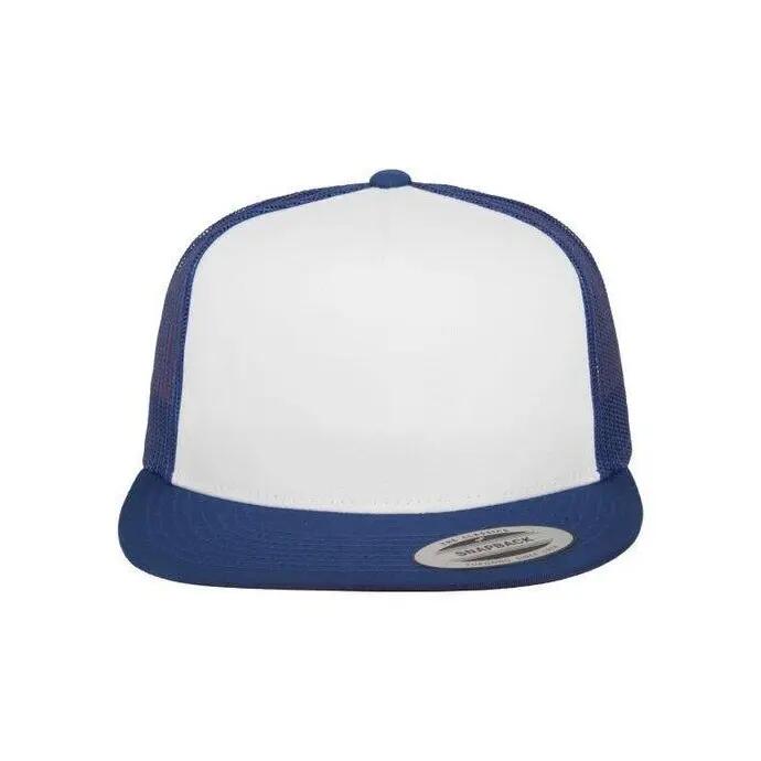 Unisex Adult Classic Plain Trucker Cap (Royal Blue/White) 2/6