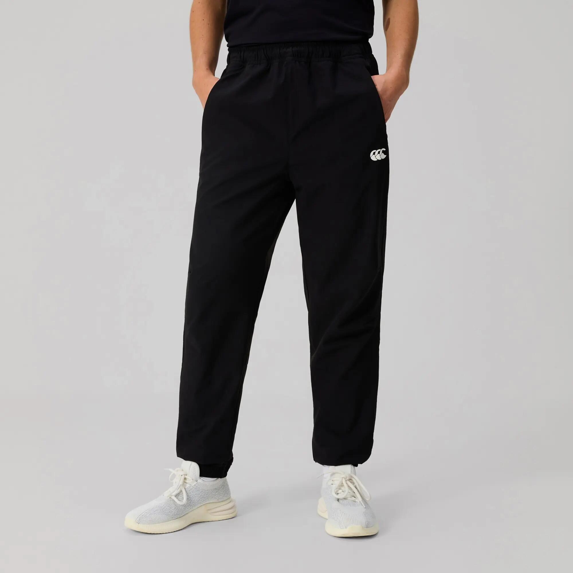 Pantaloni Da Jogging Tessuto Donna Canterbury Tempo+ Nero 3/5