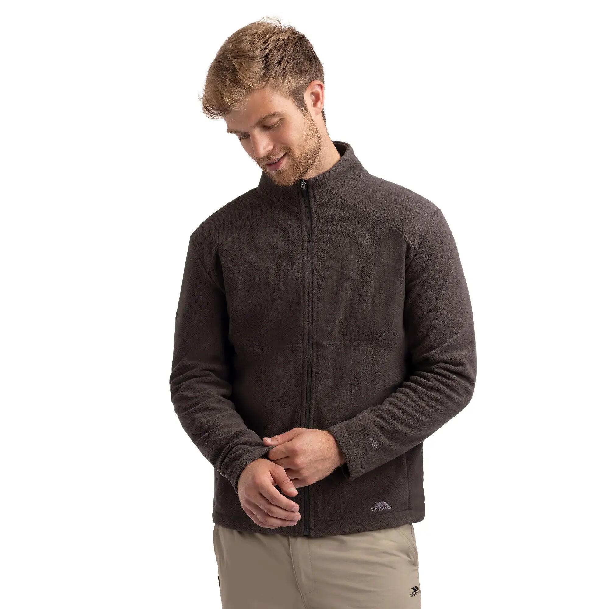 Giacca In Pile Uomo Trespass Fyne Carbone 4/7