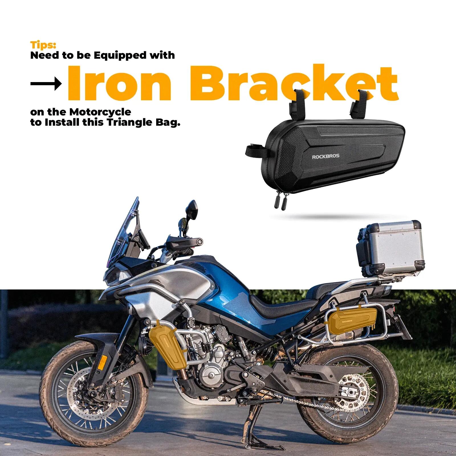 Sacoche latérale moto 1,5L déperlante pour guidon 7/7