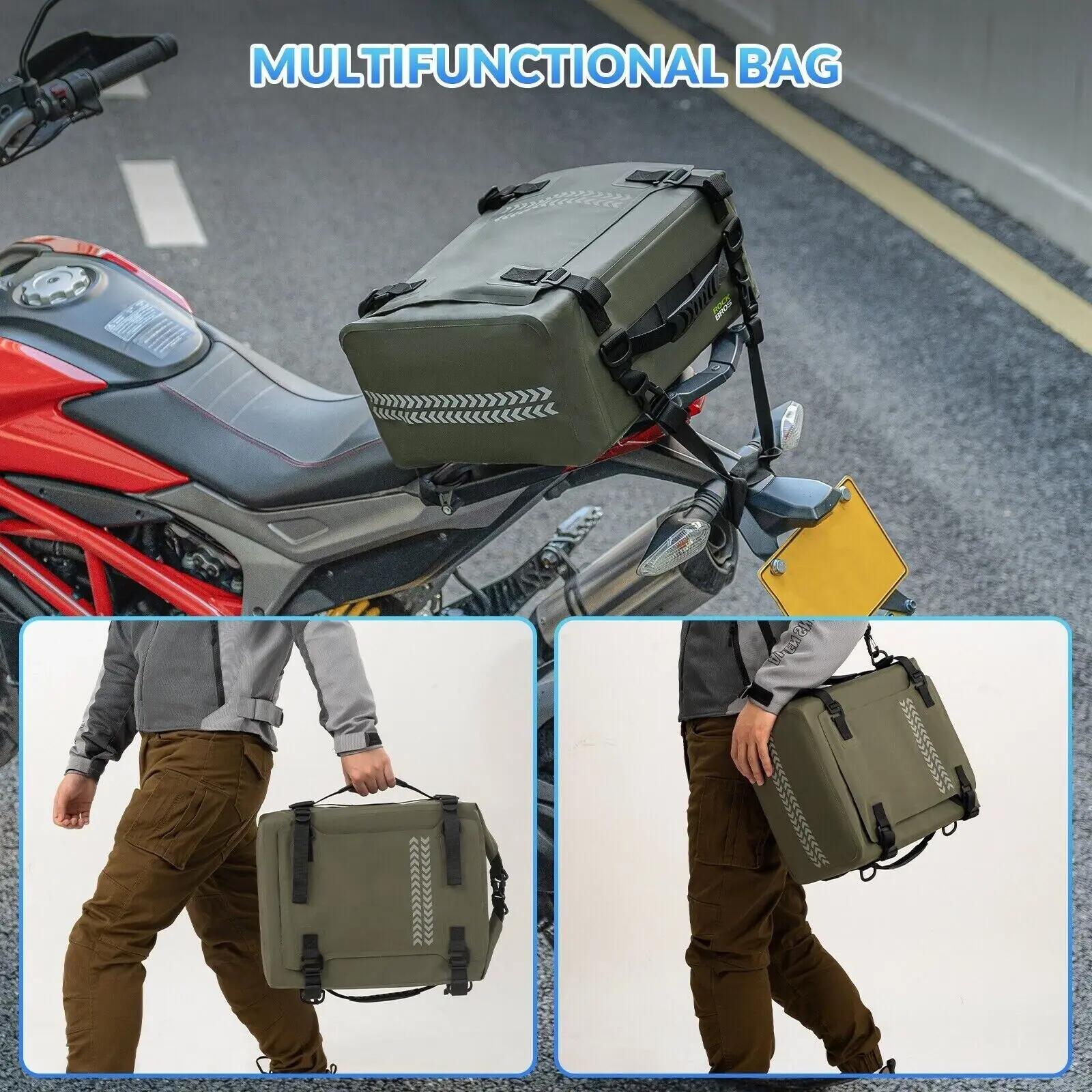 Sacoche de selle moto 30L 100% étanche 7/8