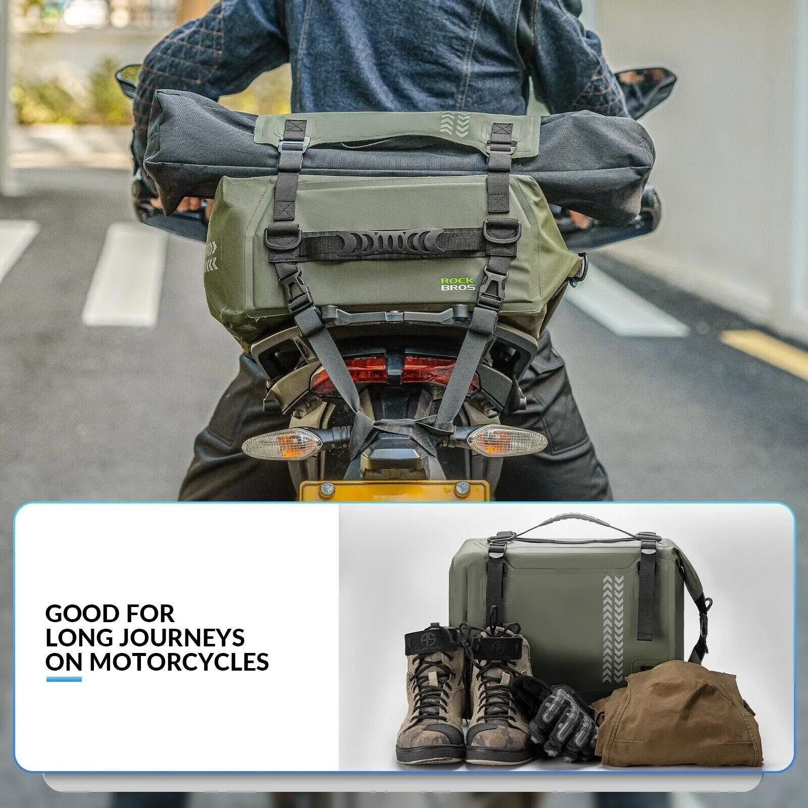Sacoche de selle moto 30L 100% étanche 3/8